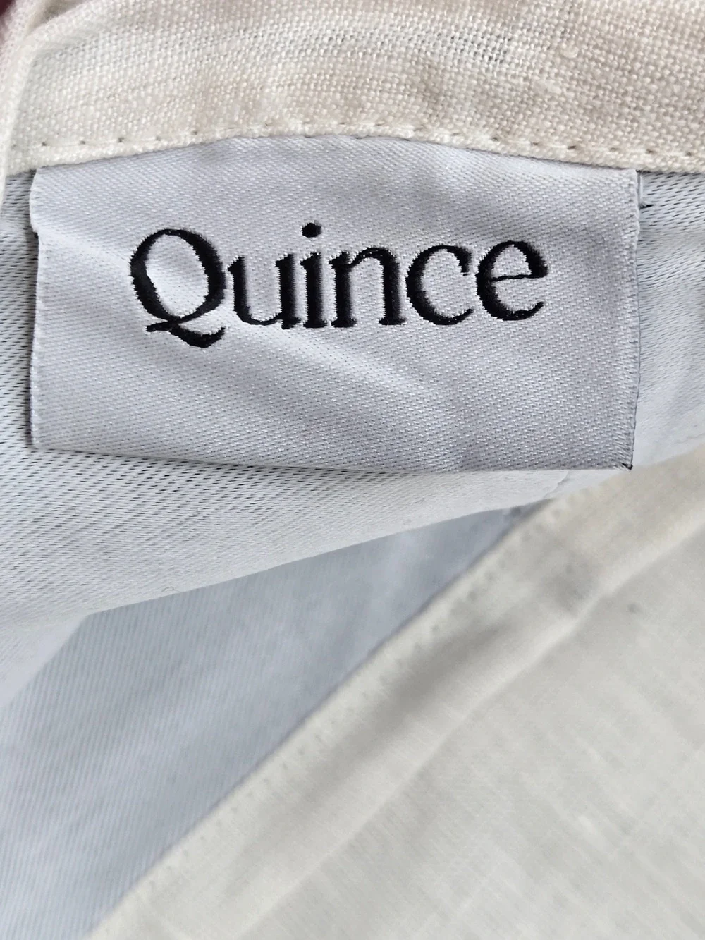 QUINCE Set Of 2 48x84 European Linen True Blackout Curtains Cream 9363
